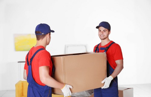 Seasonal and business storage space arranged for convenience